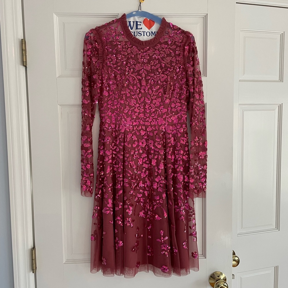 Needle and thread sequin dress